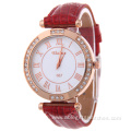 Roman Dail Leather Watch For Ladies